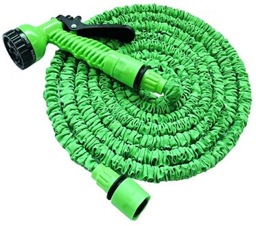 Uitbreidbaar Tuinslang Kit 25FT/50FT/75FT/100FT 7 Functie Spray Nozzle Sproeier Hoge Druk Flexibele Watering pijp 50FT / groen