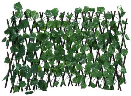 Uitbreiden Trellis Hek Intrekbare Hek Kunstmatige Tuin Plant Hek Uv Beschermd Privacy Screen Voor Outdoor Indoor Grape bladeren