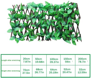 Uitbreiden Trellis Hek Intrekbare Hek Kunstmatige Tuin Plant Hek Uv Beschermd Privacy Screen Voor Tuin Hek Achtertuin