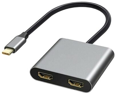 Uitbreiding Dock Type C Naar Dual Hdmi Adapter Hub USB3.0 Pd Converter Gelijktijdige Weergave Dual Screen Usb Hub Dual Screen