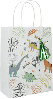 Uitdeeltasjes Dino Roar (6st) Multikleur - Print