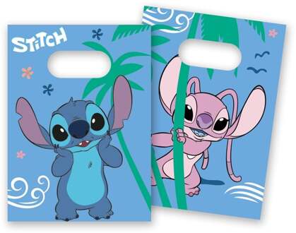 Uitdeelzakjes Stitch & Angel (4st) Multikleur - Print