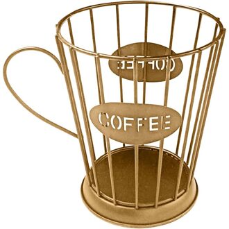 Uitgeholde Koffie Capsule Opslag Mand Bekerhouder Mok Vorm Koffie Pod Houders Organizer Voor Home Cafe Hotel Ornament