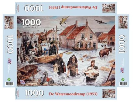 Uitgeverij De Ramshoorn Puzzel De Watersnoodramp (1953) Blauw - E de Bruijn