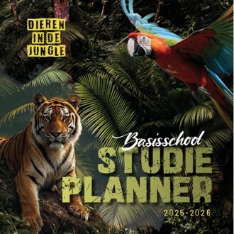 Uitgeverij De Ramshoorn Studieplanner Voor De Basisschool 'Dieren In De Jungle' 2025/26 - Mj Ruissen
