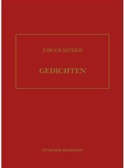 Uitgeverij Prominent Gedichten - Boek Jorgos Seferis (9492395118)