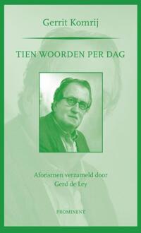 Uitgeverij Prominent Tien woorden per dag - Boek Gerrit Komrij (9079272450)