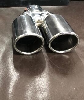 Uitlaat Van 70 Dubbele Uitlaat Chroom Roestvrij Uitlaat Tip Auto Accessoire