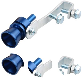 Uitlaatpijp Installeren Tool Aluminium Professionele Uitlaat Auto Accessoires Roar Maker Oversized Universele Geluid Praktische blauw XL