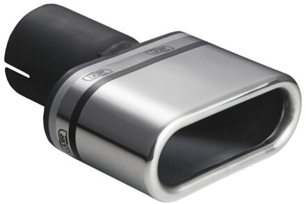 Uitlaatsierstuk - Ovaal 110x45mm - Lengte 80mm - Montage ->50mm - RVS