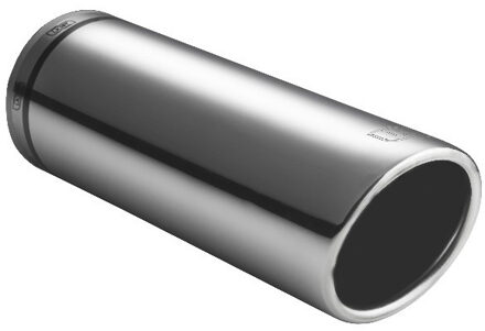 Uitlaatsierstuk Rond 45-60 Mm 22 Cm Rvs Zilver