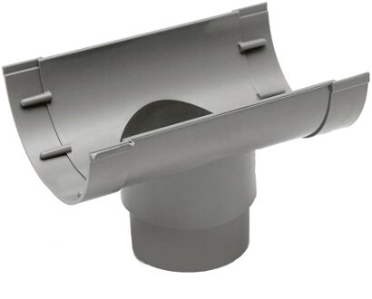 Uitloop Mastgoot 150mm Grijs