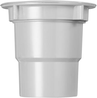 Uitloop Met Wartel Voor Bakgoot - Pvc - Parelgrijs - 70/80mm
