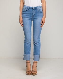 Uitlopende rechte jeans Blauw - L