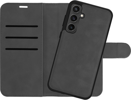 Uitneembare 2-in-1 Bookcase geschikt voor Samsung Galaxy A35 - Magnetische Backcover - Hoesje met Pasjeshouder - Zwart