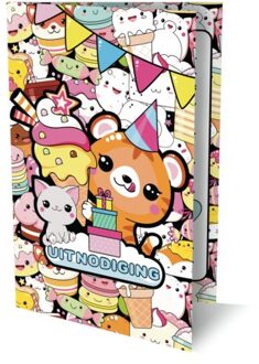 Uitnodigingen Kawaii 2 Pk 953 / Set Van 6 - Interstat