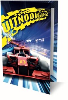 Uitnodigingen Race auto