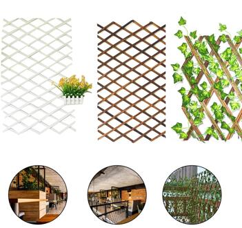 Uitschuifbare Instant Hek Outdoor Houten Hek voor Tuin Balkon Wijnstok Frame Bruiloft Props Tuin Decoratie