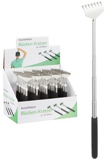 Uitschuifbare rugkrabber - zilver - 20-50 cm - metaal/kunststof