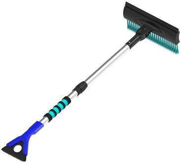 Uitschuifbare Sneeuwschuiver Ijskrabber Sneeuw Borstel Water Remover Voor Auto Auto Suv Vorst Voorruit Cleaner Winter Tool