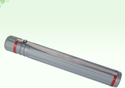 Uitschuifbare Telescopische Document Schilderen Papier Opslag Buis Box (Zwart, Extra Kleine) grijs