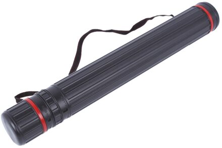 Uitschuifbare Telescopische Document Schilderen Papier Opslag Buis Box (Zwart, Extra Kleine) zwart 1