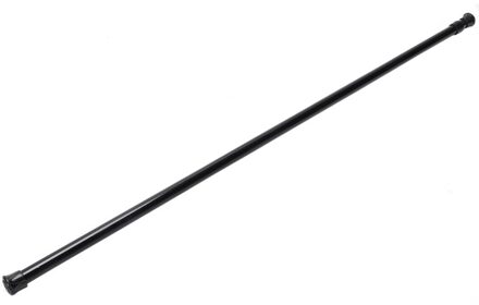 Uitschuifbare Telescopische Lente Geladen Netto Voile Spanning Gordijn Rail Pole Staven, 70 ~ 120 Cm, Zwart