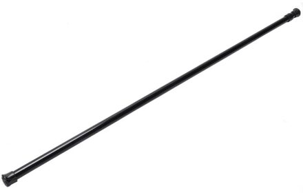 Uitschuifbare Telescopische Lente Geladen Netto Voile Spanning Gordijn Rail Pole Staven, 70 ~ 120Cm, Zwart