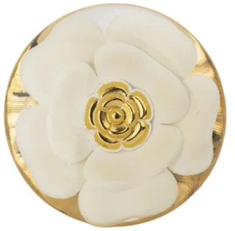 Uitstekend Gouden Metalen Camellia Armband Chanel Vintage , Yellow , Dames - ONE Size
