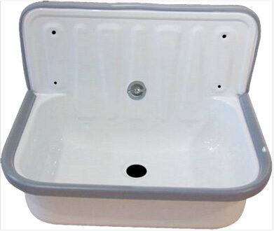 uitstortgootsteen met zwarte rand 51X36 wit stahlform510u 1200000000