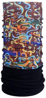 Uitverkoop Outdoor Warm Hoofddoek Bergbeklimmen Fietsen Thermische Halsdoek Sport Ademend Transpiratie Halsdoek kleurrijk painting