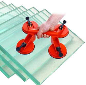 Uitvoeren Glas Lifter Vervoer Vier Pad Tegel Spiegel Praktische Graniet 120Kg Puller Zuignap Vacuüm Sterke Lager Hand Tool
