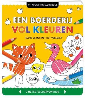 Uitvouwbaar kleurboek - Een boerderij vol kleuren - Interstat (ISBN: 9789464328844)