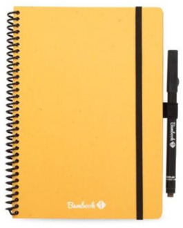 uitwisbaar notitieboek A5 softcover-Geel
