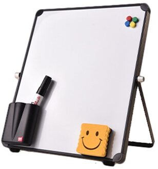 Uitwisbare Magnetische Whiteboard Desktop Message Board Herbruikbare Stand Mini Schildersezel Met/Zonder Clip Voor Home School Office Kids C26 met Clip