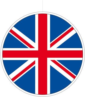 UK Great Britain vlag/Union Jack hangdecoratie 28 cm