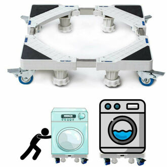 UK Verstelbare Apparaat Roller Mover Trolley Wielen Base Wielen Wasmachine