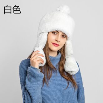 Uk Vrouwen Winter Outdoor Warm Fluffy Fleece Hoofddeksels Winter Warm Geïmiteerd Hoed Faux Fur Oorklep Ski Cap Khaki Zwart rood