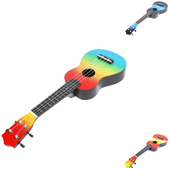 Ukulele Hand-Painted 21 Ukulele Soprano 4 Strings Uke Bass Stringed Musical Instrument Perfect for Beginners