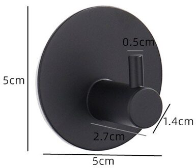 Ula 3M Sticker Adhesive Rvs Houder Haak 1Pc Deur Kleding Coat Hat Hanger Hanger Handdoek Kleding Gewaad rack Gratis Punch A61310-2