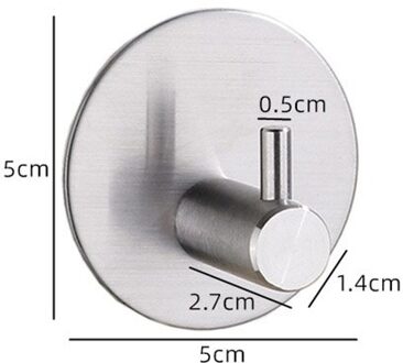 Ula 3M Sticker Adhesive Rvs Houder Haak 1Pc Deur Kleding Coat Hat Hanger Hanger Handdoek Kleding Gewaad rack Gratis Punch A61310