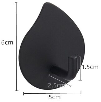 Ula Rvs Haak Zelfklevende Kleerhanger Zakken Sleutel Rack Keuken Handdoek Hanger Badkamer Accessoires Organizer A6134B