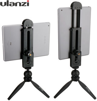 Ulanzi 5-12 ''Tablet Mount Tripod Stand, tafelblad Pad Adapter Klem Houder Statief Voor Ipad Air Pro Mini 2 3 4 Xiaomi M Ipad 2 Pc