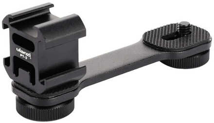 Ulanzi PT-3 Triple Koud Shoe Mount Plaat Microfoon Led Video Licht Uitbreiding Beugel Statief Gimbal Stabilizer Accessoires