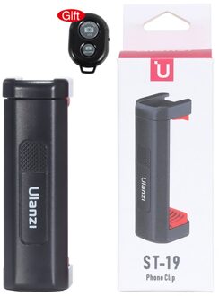 Ulanzi ST-19 Draagbare Telefoon Mount Telefoon Houder Klem Met Koud Schoen 1/4 ''Statief Mount Mic Led Licht Invullen vlog Accessoires