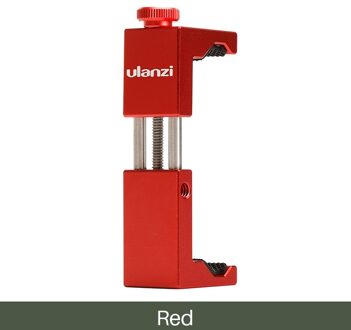 Ulanzi Statief Mount Adapter Met Koud Schoen Voor Iphone Android Telefoon Houder 1/4 Statief Monopod Selfie Stick Voor Microfoon Licht stand rood