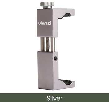Ulanzi Statief Mount Adapter Met Koud Schoen Voor Iphone Android Telefoon Houder 1/4 Statief Monopod Selfie Stick Voor Microfoon Licht stand zilver