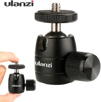 Ulanzi U-30 CNC Metalen Mini Statief Ball Head Balhoofd met 1/4 "draad, statief hoofd voor iPhone X Smartphone/lichtgewicht Camera 'S