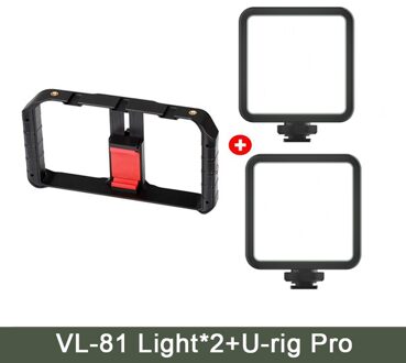 Ulanzi VIJIM VL81 3200k-5600K 850LM 6.5W Dimmable Mini LED Video Light Smartphone SLR Camera Rechargable Vlog Fill Light geel