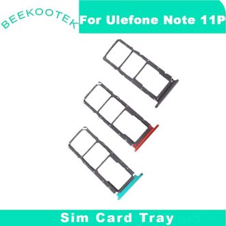 Ulefone Note 11P Kaart Lade Houder Sim Card Tray Sim Card Slot Houder Repalcement Voor ulefone Note 11P zwart